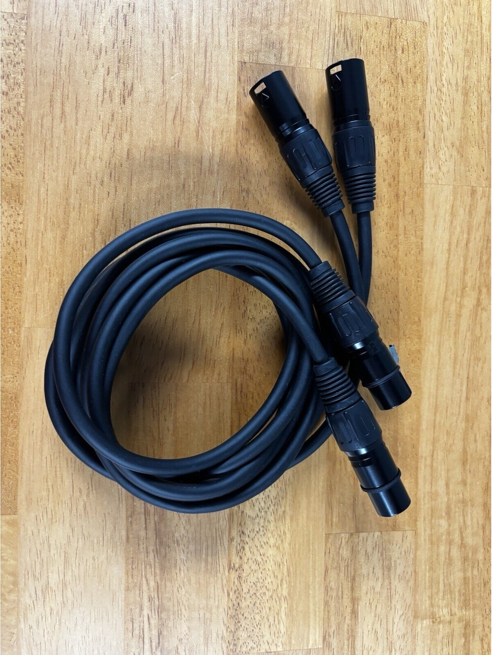 (2 Pack) DMX 5’ Microphone Cables 3 Pin XLR Male to Female  Cables Never Used